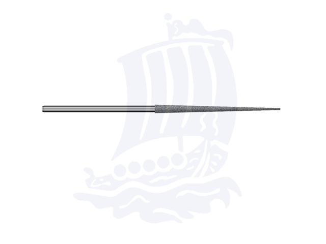 Lima diamantata DLE-2-D151, d. 3mm, a punta - Gambo d. 3mm