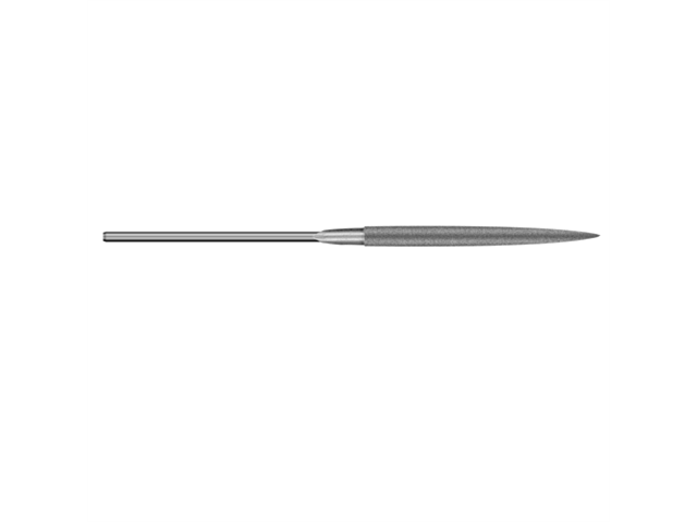Diamond file DLH-4-D151, 5,1x1,2mm, pointed - Shank d. 3mm