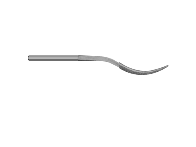 Lima diamantata DLF-4-D151 Rifloirs, 5x2,5mm, a punta - Gambo d. 3mm