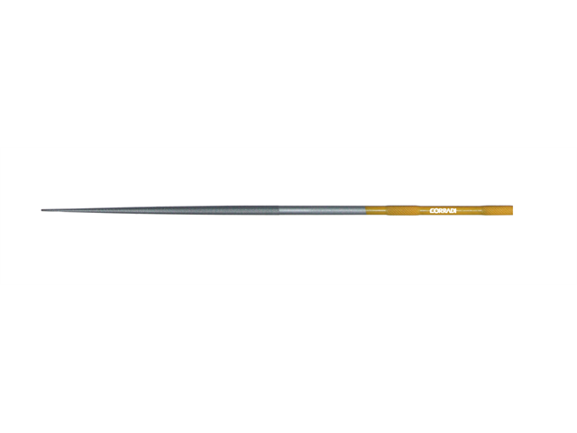 Lima in acciaio Corinox, d. 3,5x180mm, a punta - Taglio 0 - Gambo d. 3,5mm