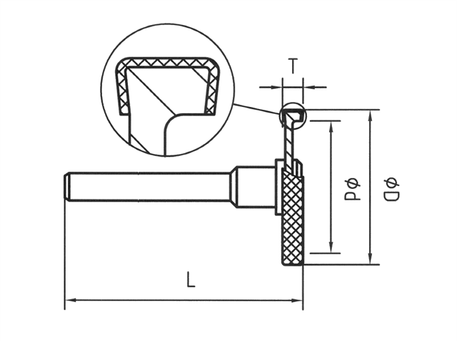 Strumento diamantato D-1127-H3 D151, d. 17,2mm - Disco - Gambo d. 3,0mm