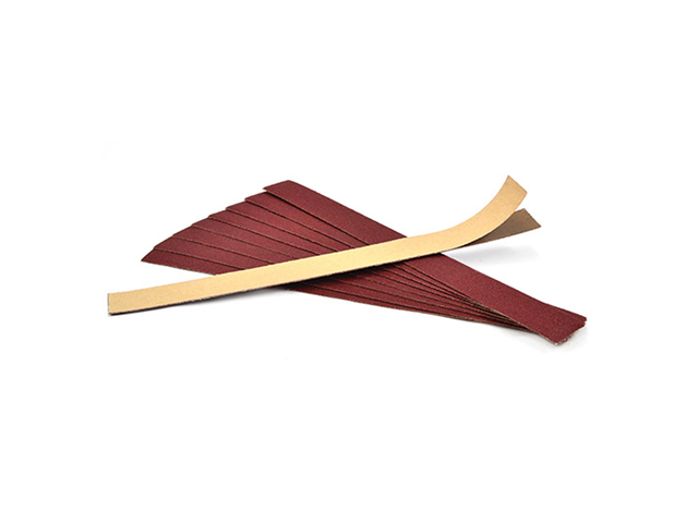 Abrasive cloth, 12x50mm, Grit 150, aluminium oxide - Adhesive - Pkg. 50pcs