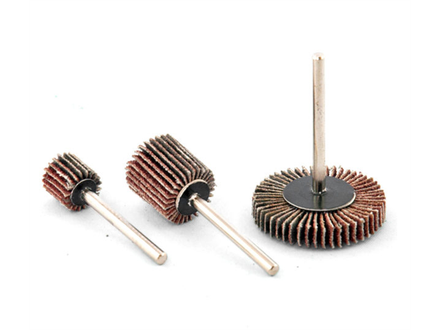 Ruota lamellare, d. 40x20mm, Grana 80 - Gambo d. 6,0mm - Conf. 10pz.