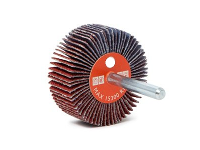 Ruota lamellare, d. 60x20mm, Grana 80 - Gambo d. 6mm - Conf. 10pz.