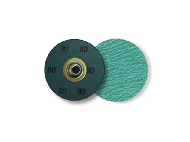Disco tela con attacco SocAtt, d. 25mm, Grana 80, zirconio - Conf. 50pz.