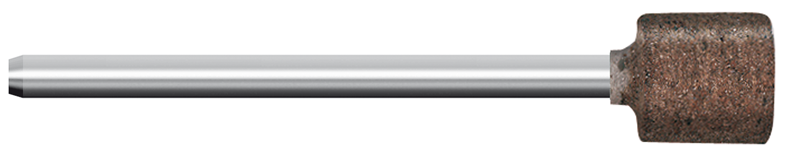 Mola in gomma, d. 15x14mm, Grana 120, cilindrica - Gambo d. 3mm - Conf. 10pz.