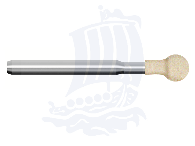 Feltro rotativo morbido, d. 10x15mm, fungo - Gambo d. 6mm - Conf. 10pz.