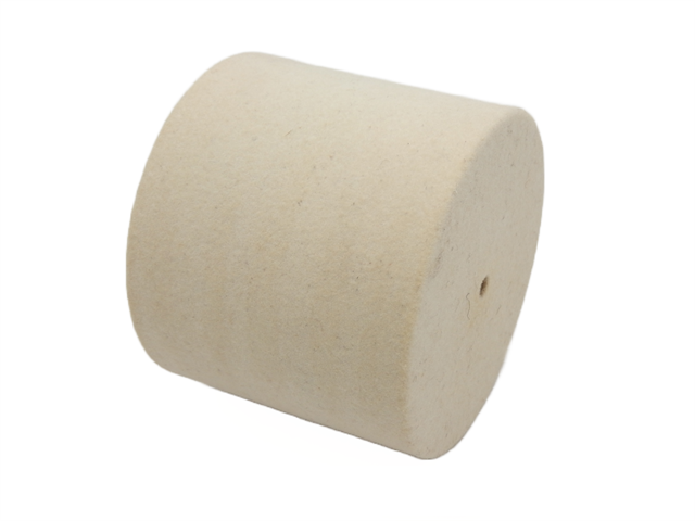 Feltro rotativo morbido, d. 70x60mm, cilindrico - Foro d. 6mm