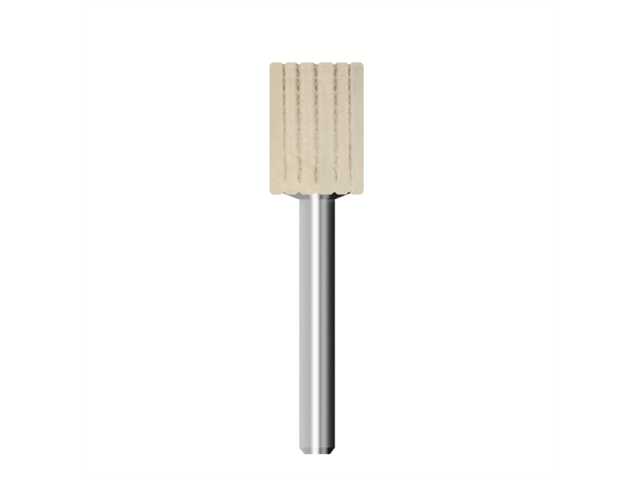 Soft felt flap, 15x20mm, cylindrical - Shank d. 6mm - Pkg. 10pcs