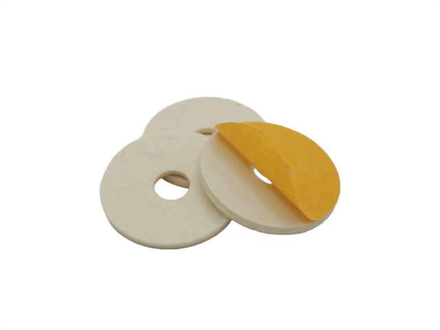 Soft felt lapping ring, 20x3mm, adhesive - Pkg. 10pcs