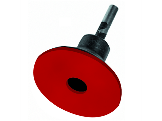 Lappatore rotativo in fibra, d. 48x1mm, con supporto elastico duro - Gambo d. 6mm - Conf. 5pz.