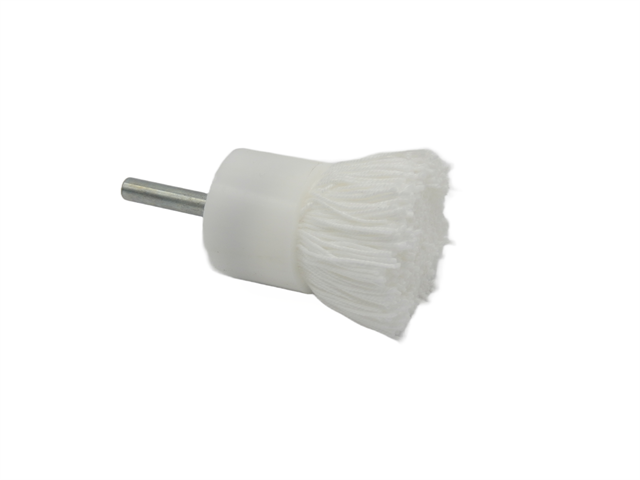 Soft cotton Beta toothbrushes, d. 25x15mm , road thread - Shank d. 6mm - Pack. 10pcs.