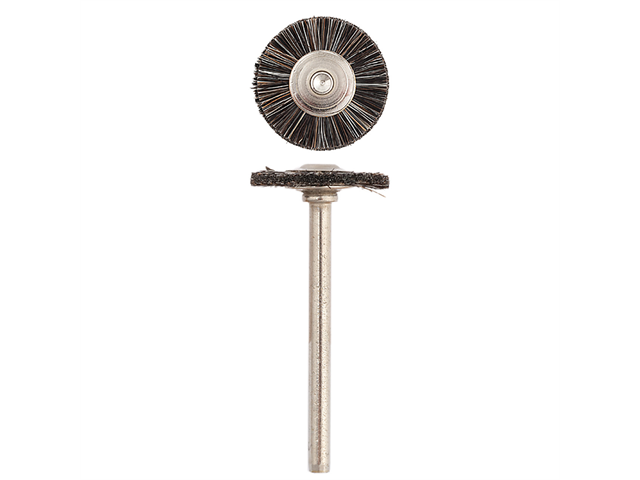 Spazzolino a disco Sverital, d. 21x5mm, crine morbido - Gambo d. 2,35mm - Conf. 10pz.