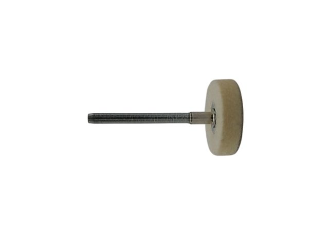 Ruota in feltro morbido, d. 17x5mm - Gambo d. 3mm - Conf. 10pz.