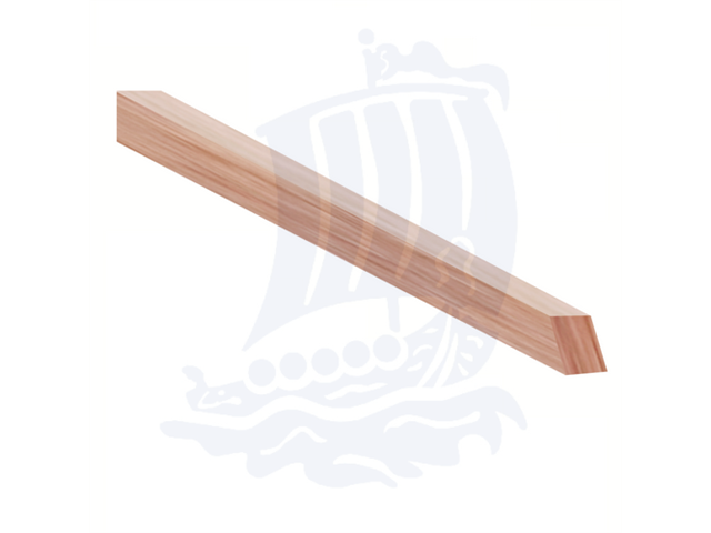 Stecca in legno morbidissimo, 4,5x4,5x150mm, balsa, quadrata - Conf. 10pz.