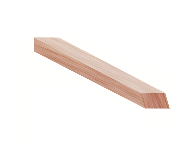 Stecca in legno morbido, 3x7x150mm, tiglio, quadrata - Conf. 10pz.