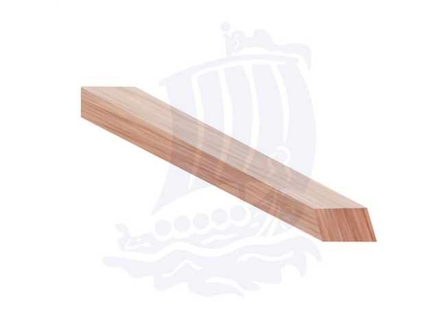 Stecca in legno morbido, 8x12,5x150mm, tiglio, rettangolare - Conf. 10pz.