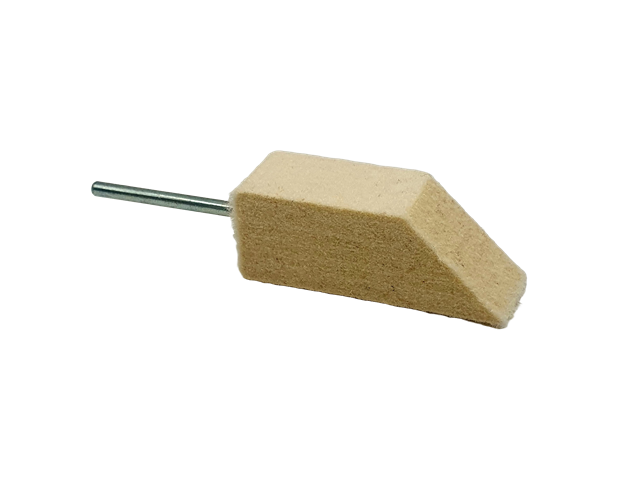 Lappatore in feltro morbido, 18x18x45mm - Gambo d. 3mm - Conf. 10pz.