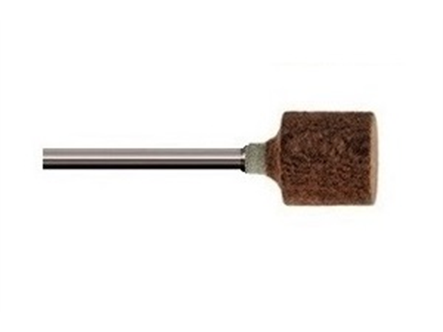 Rubber in grindstone, d. 10x10mm, Grit 120, Cylindrical -Stem d.3mm - Pkgs 10 pcs