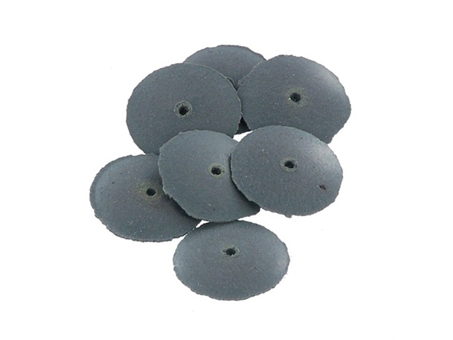 Cratex abrasive rubber, d. 9,3x2,2mm, lens disc - Acronym 1C - Pack. 100pcs.
