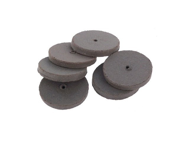 Cratex abrasive rubber, d. 22x4,5mm, wheel -Type 76M - Pkg. 100pcs.