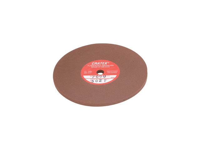 Cratex abrasive rubber, d. 76x3,1mm, wheel - type 302F