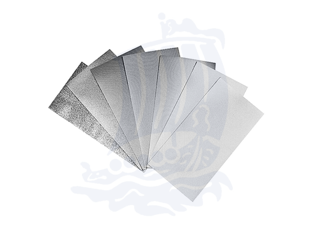 Diamond steel sheet 50x100mm, Grit 200 - Adesive