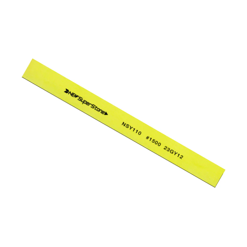 Pietra ceramica 1,0x10x100mm, Grana 1500 - Gialla - Piatta