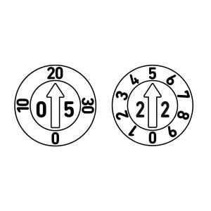 Opitz® Datari tipo L+E  - Giorno+Mese+Anno