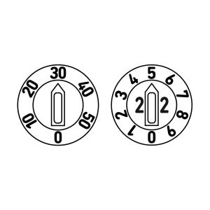 Opitz® Datari tipo D+E - Settimana+Anno