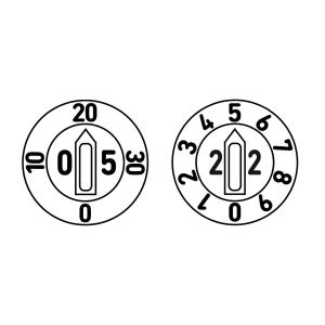 Opitz® Datari tipo L+E - Giorno+Mese+Anno