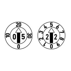 Opitz® Datari tipo L+E - Giorno+Mese+Anno