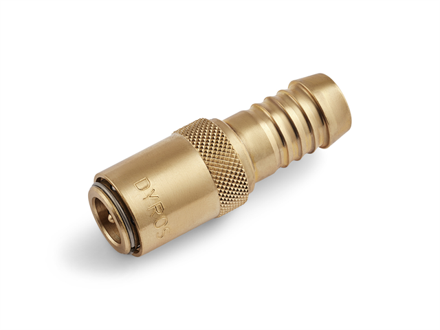 Raccordo rapido Serie 30, con valvola, flusso 6mm - Con portagomma d. 8mm