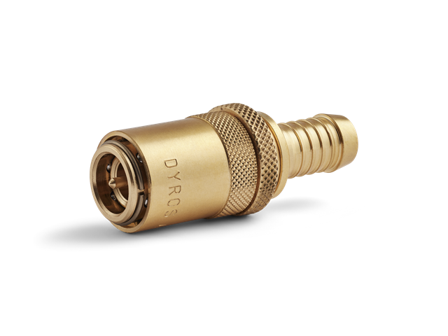 Raccordo rapido di sicurezza Serie 40, senza valvola, flusso 9mm - Con portagomma d. 12,7mm