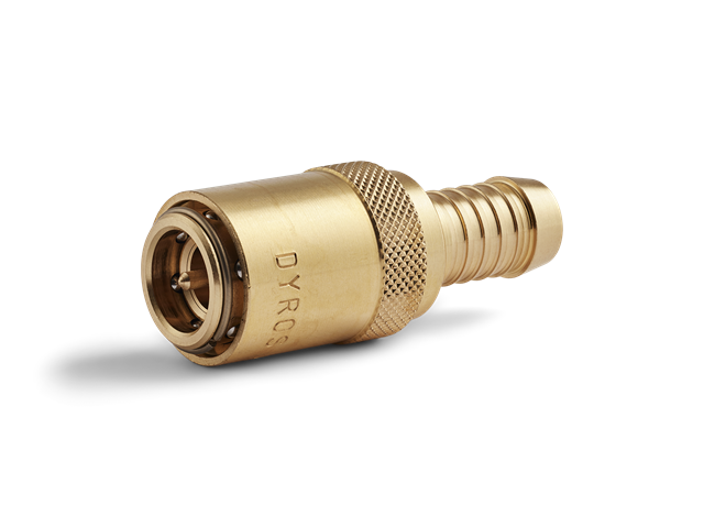 Raccordo rapido di sicurezza Serie 40, con valvola, flusso 9mm - Con portagomma d. 12,7mm