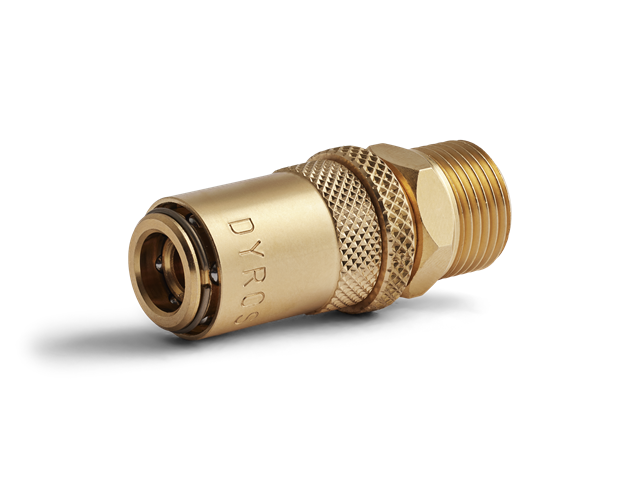 Raccordo rapido Serie 30, M10x1mm, senza valvola, flusso 6mm, HEX 17mm