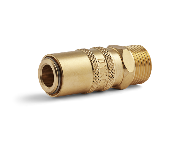 Quick connector Series 6, thread G3/8", without valve, flow 6mm, HEX 17mm
