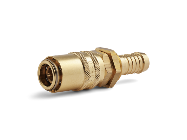 Safe Quick connector Series 90, thread G1/2", without valve, flow 9mm, HEX 21mm