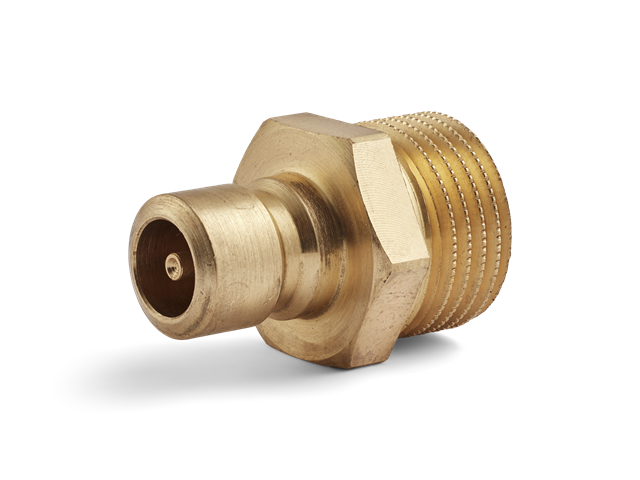 Coupling (nipple) Series 40, thread G1/2, with valve, flow 9mm, HEX 22mm