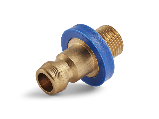 Innesto (nipple) Serie 6, filettatura G1/8", Blu, flusso 6mm, SW 5mm