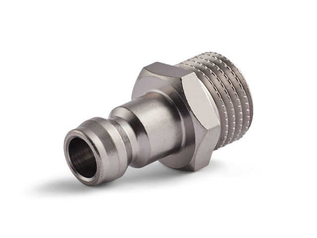 Innesto (nipple) anti corrosione Serie 6, filettatura G1/8", flusso 6mm, HEX 11mm