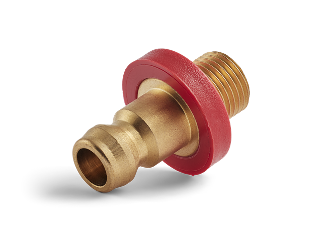 Coupling (nipple) Series 6, thread G3/8, Red, flow 6mm, HEX 17mm, Length. 100mm