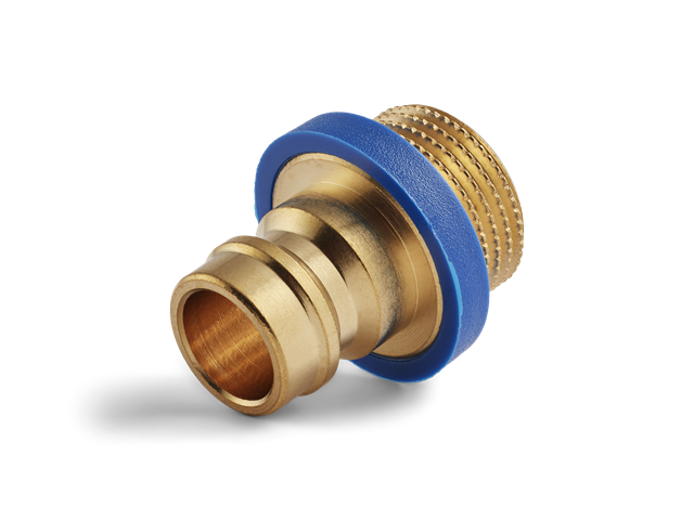 Innesto (nipple) Serie 90, filettatura G1/8", Blu, flusso 9mm, HEX 14mm