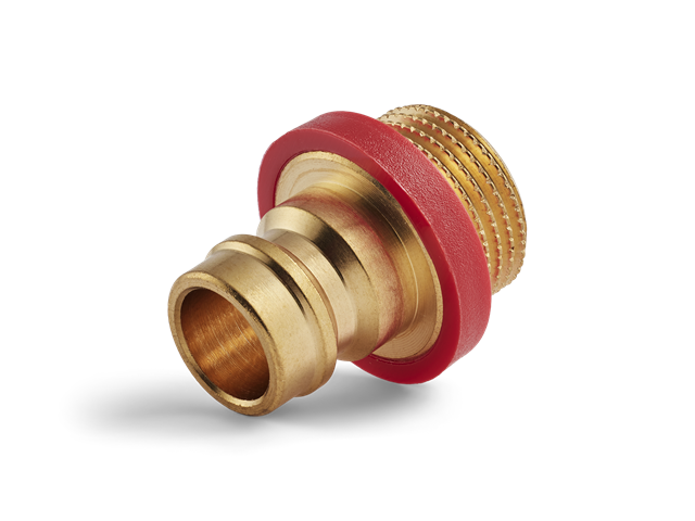 Innesto (nipple) Serie 90, filettatura G1/8", Rosso, flusso 9mm, HEX 14mm