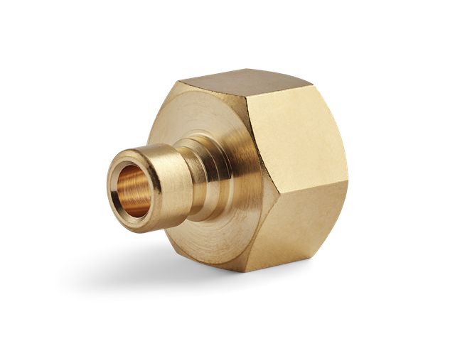 Innesto (nipple) Serie 30, filettatura G3/8", flusso 6mm, HEX 20mm