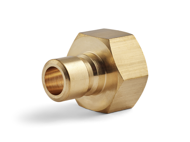 Innesto (nipple) Serie 40, filettatura G1/4", flusso 9mm, HEX 17mm