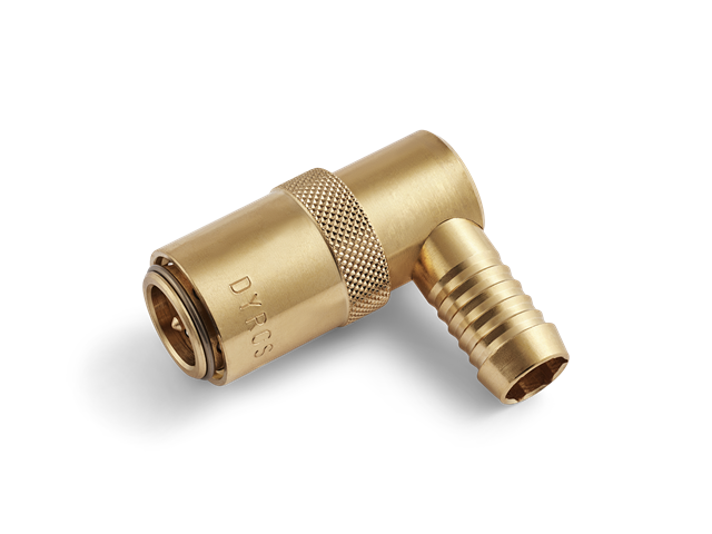 Raccordo rapido Serie 40, senza valvola, flusso 9mm - Con portagomma d. 11mm