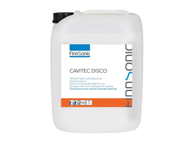 Detergente Cavitec DISCO fortemente acido, tanica da 20lt - 24,6kg