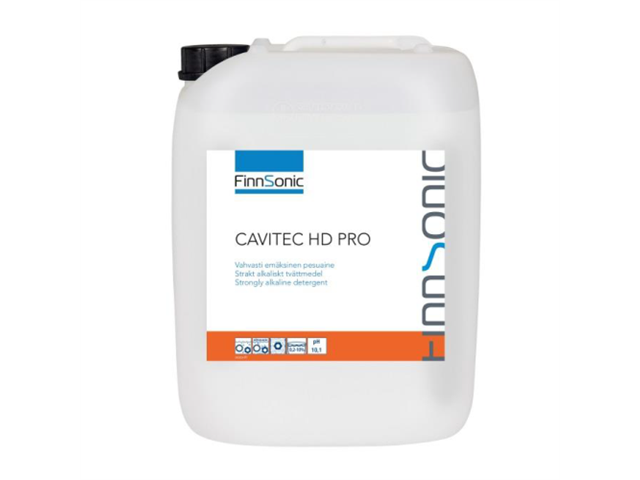 Detergente Cavitec HD PRO altamente alcalino solubile in acqua, tanica da 20lt - 26kg