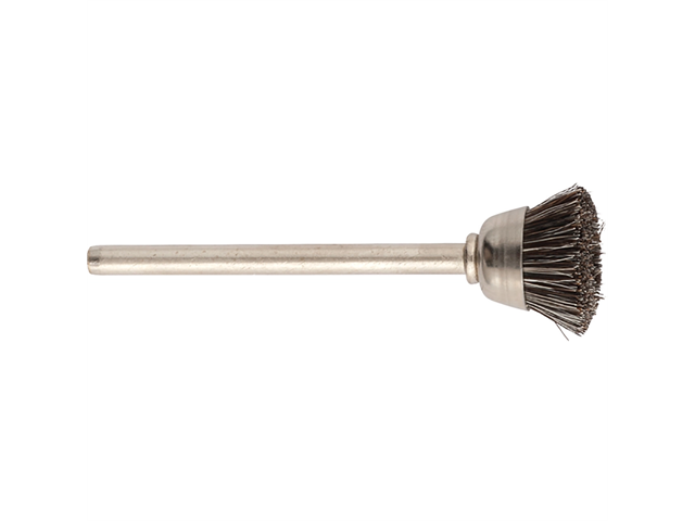 Cup brushes d. 14x6mm MM-752 soft horsehair - Stem d. 3mm - Pack. 12pcs.